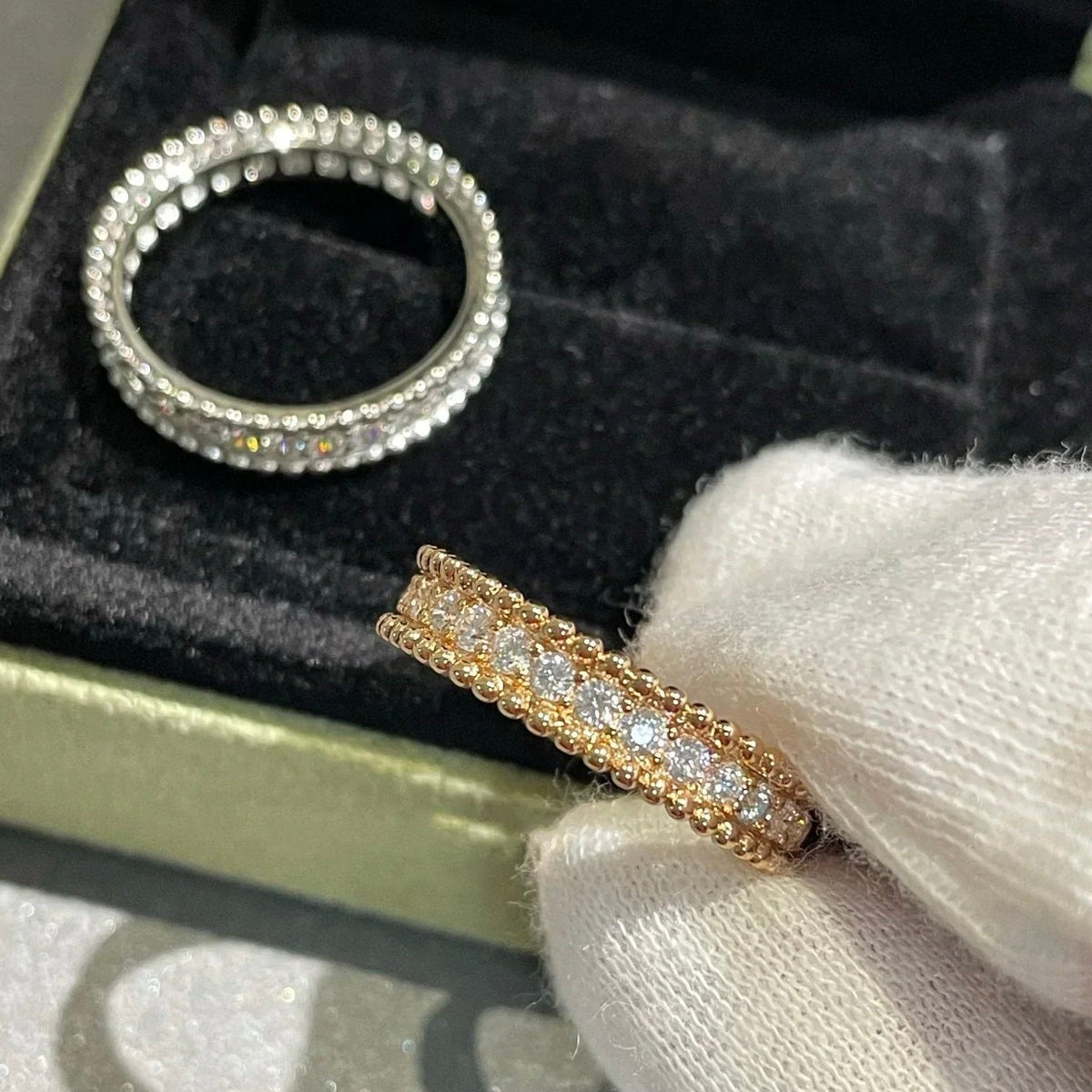 [⭐moonlume]PERLEE DIAMOND SILVER RING