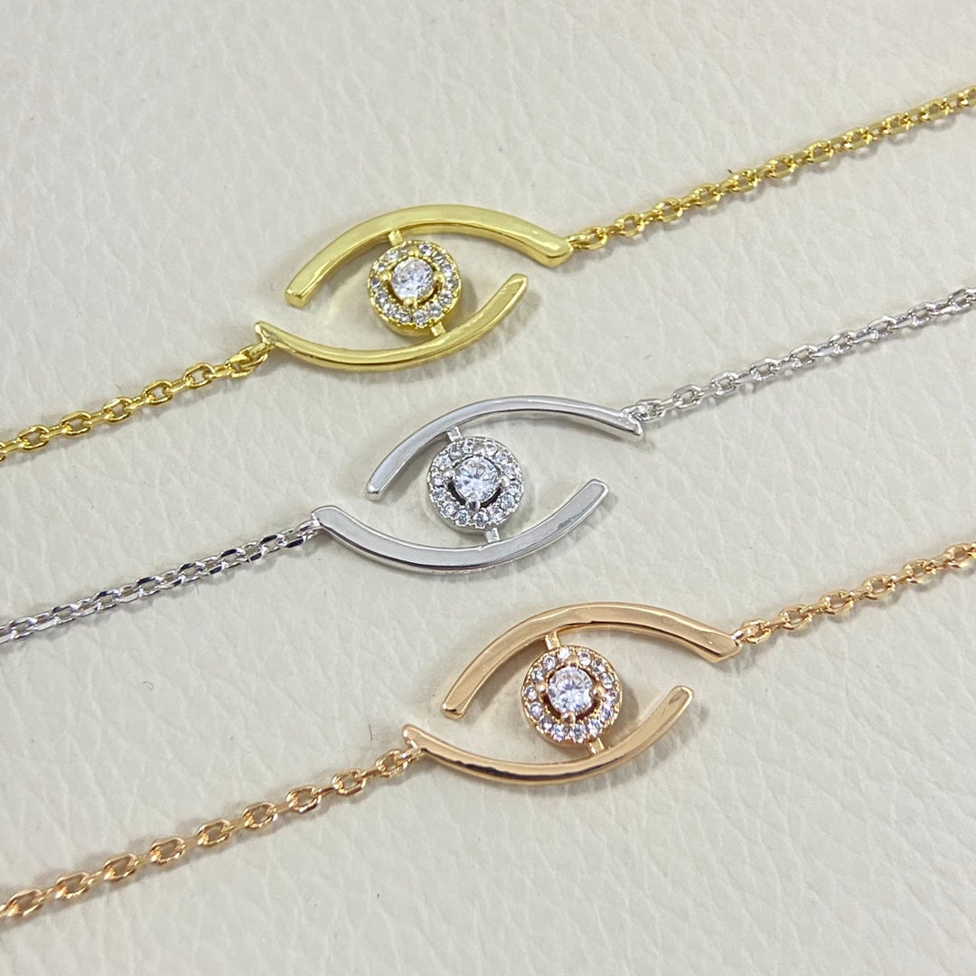 [⭐moonlume]Demo Eye Pave-Set Diamond Bracelet