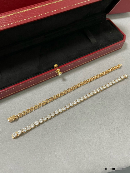 [⭐moonlume jewelrys]TENNIS BRACELET WITH FULL DIAMOND SETTING