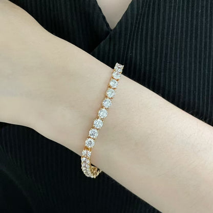 [⭐moonlume jewelrys]TENNIS BRACELET WITH FULL DIAMOND SETTING