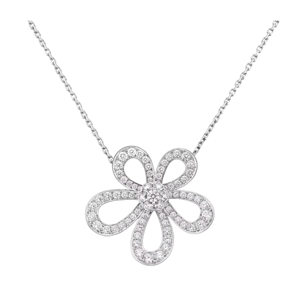 [⭐moonlume]FLOWERLACE NECKLACE FULL DIAMONDS