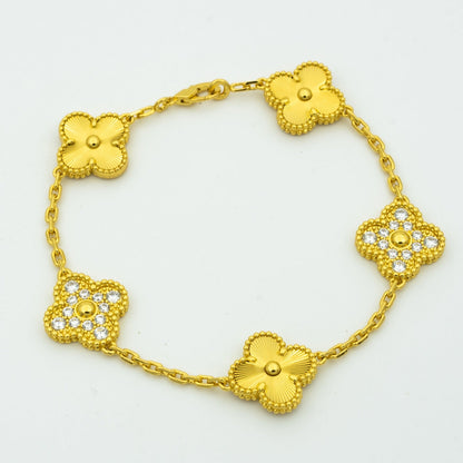[⭐moonlume] CLOVER 5 MOTIF LASER BRACELET COLLECTION