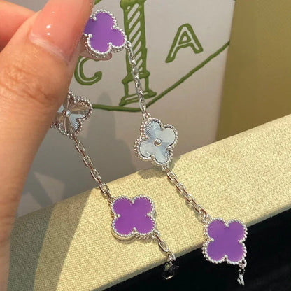 [⭐moonlume] CLOVER 5 MOTIF VIOLET BRACELET COLLECTION