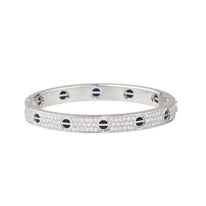 [⭐moonlume]LOVE BRACELET 6.1MM DIAMOND-PAVED CERAMIC