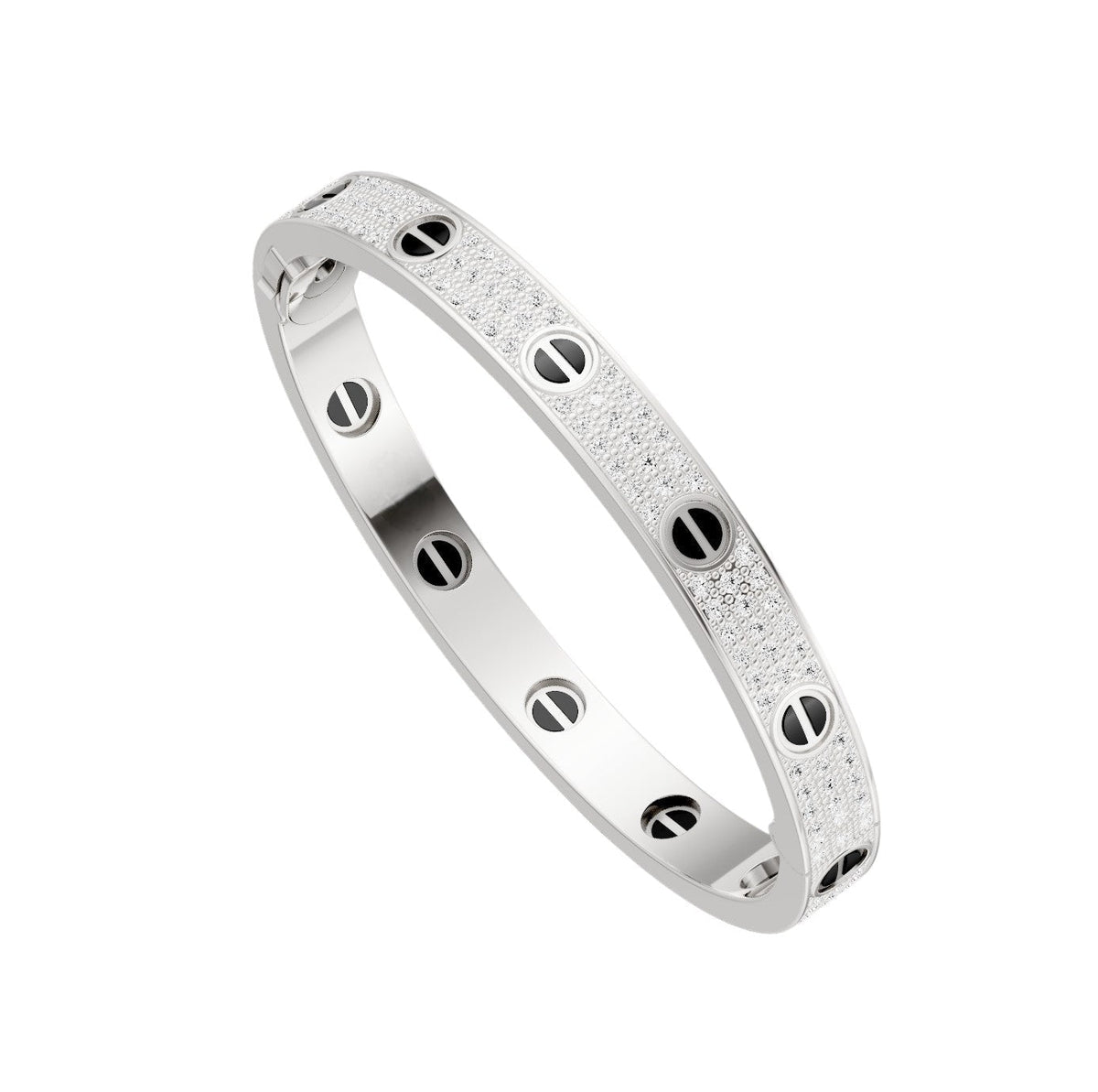 [⭐moonlume]LOVE BRACELET 6.1MM DIAMOND-PAVED CERAMIC