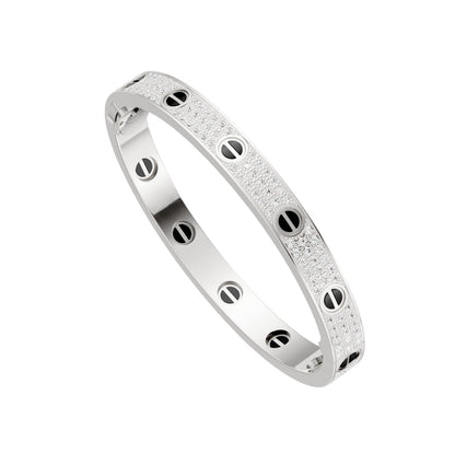[⭐moonlume]LOVE BRACELET 6.1MM DIAMOND-PAVED CERAMIC