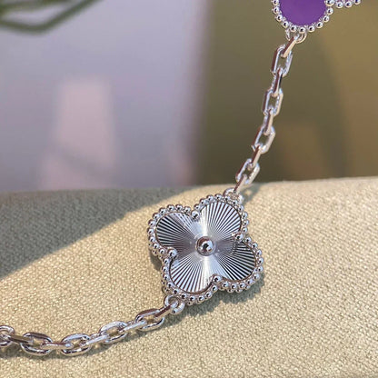 [⭐moonlume] CLOVER 5 MOTIF VIOLET BRACELET COLLECTION