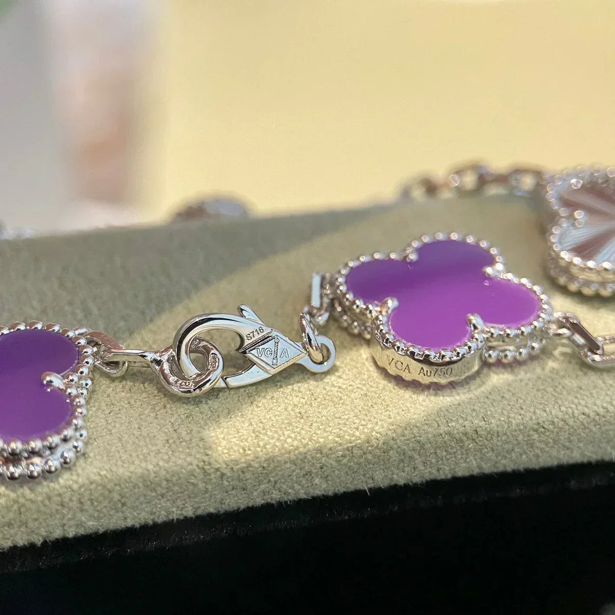 [⭐moonlume] CLOVER 5 MOTIF VIOLET BRACELET COLLECTION