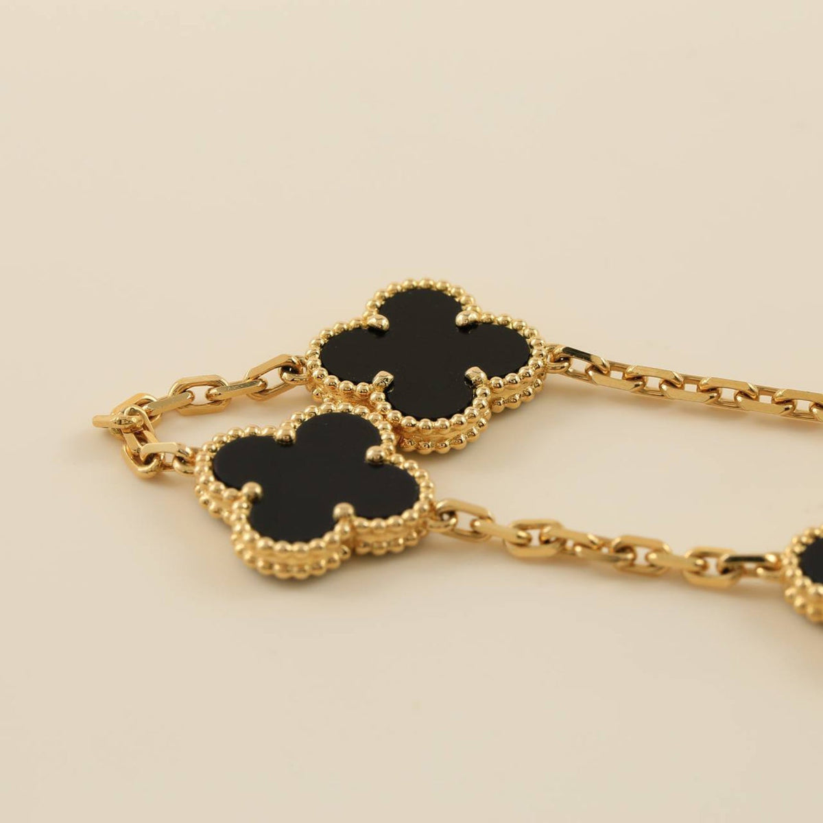 [⭐moonlume] CLOVER 5 MOTIF ONYXS BRACELET COLLECTION