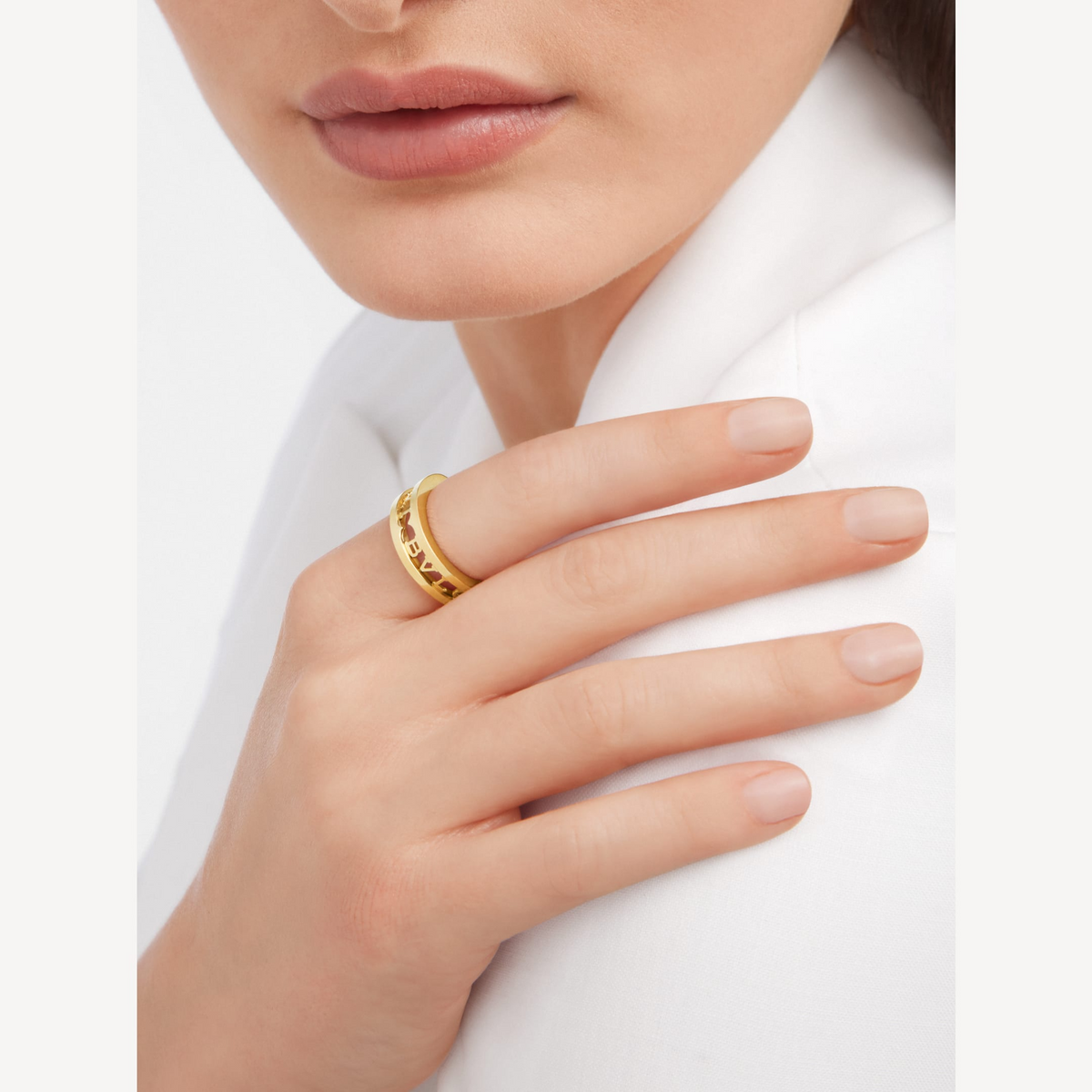 [⭐moonlume]ZERO 1 ONE-BAND WITH OPENWORK LOGO SPIRAL RING