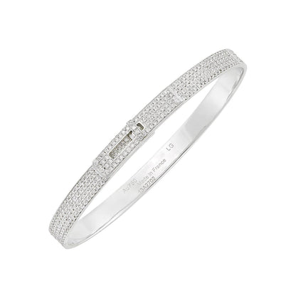 [⭐moonlume]HM KELLY BRACELET IN SILVER AND FULL PAVE DIAMOND