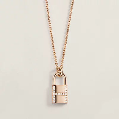 [⭐moonlume]HM ADVANCED NICHE LOCK HEAD NECKLACE DIAMONDS