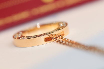 [⭐moonlume]LOVE NECKLACE ADJUSTABLE ROSE GOLD