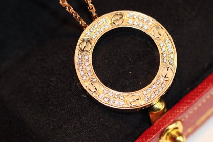 [⭐moonlume]LOVE NECKLACE ADJUSTABLE ROSE GOLD