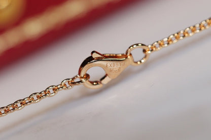 [⭐moonlume]LOVE NECKLACE PINK GOLD AND SILVER