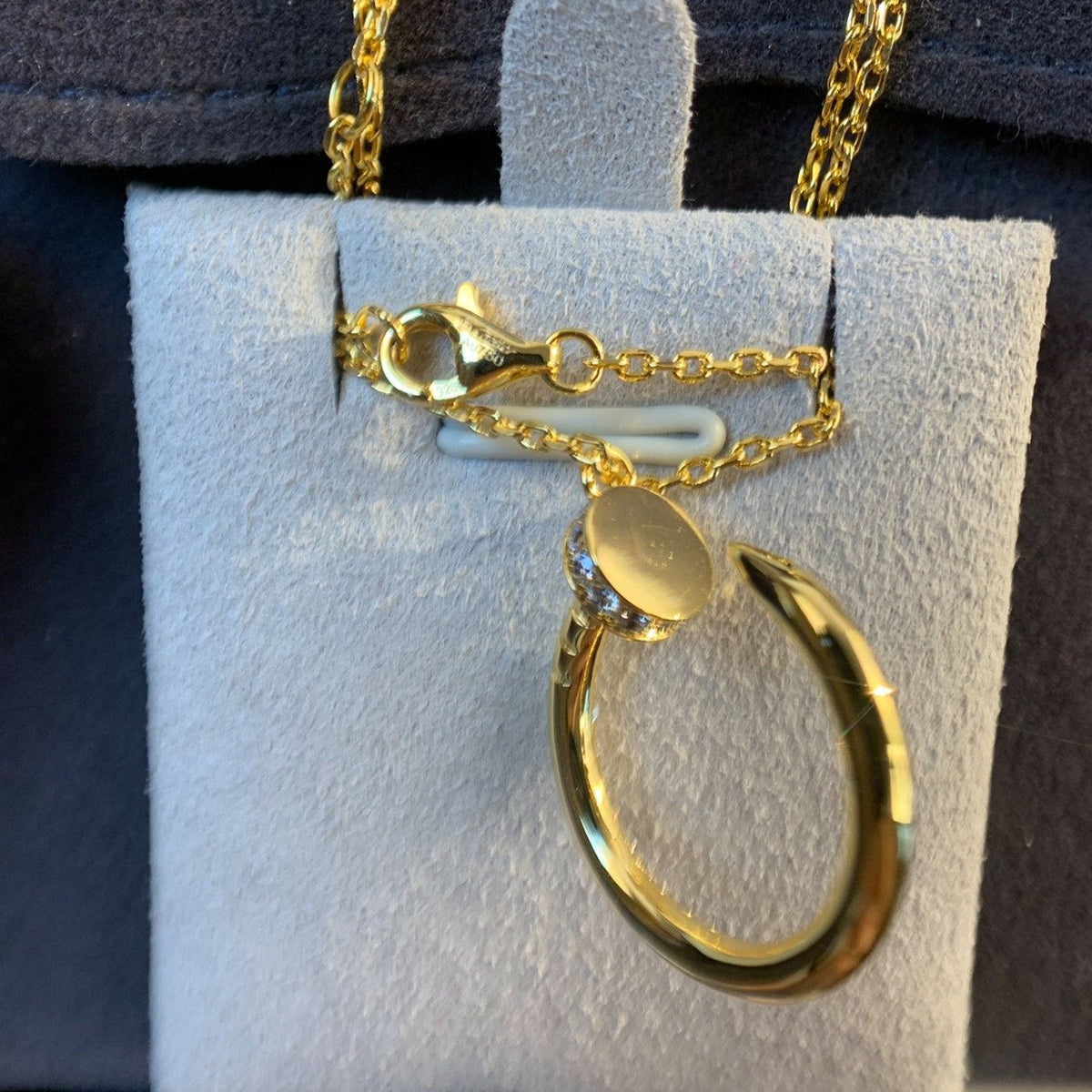 [⭐moonlume]JUSTE NECKLACE GOLD DIAMONDS