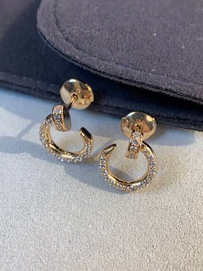 [⭐moonlume]JUSTE EARRINGS GOLD DIAMONDS