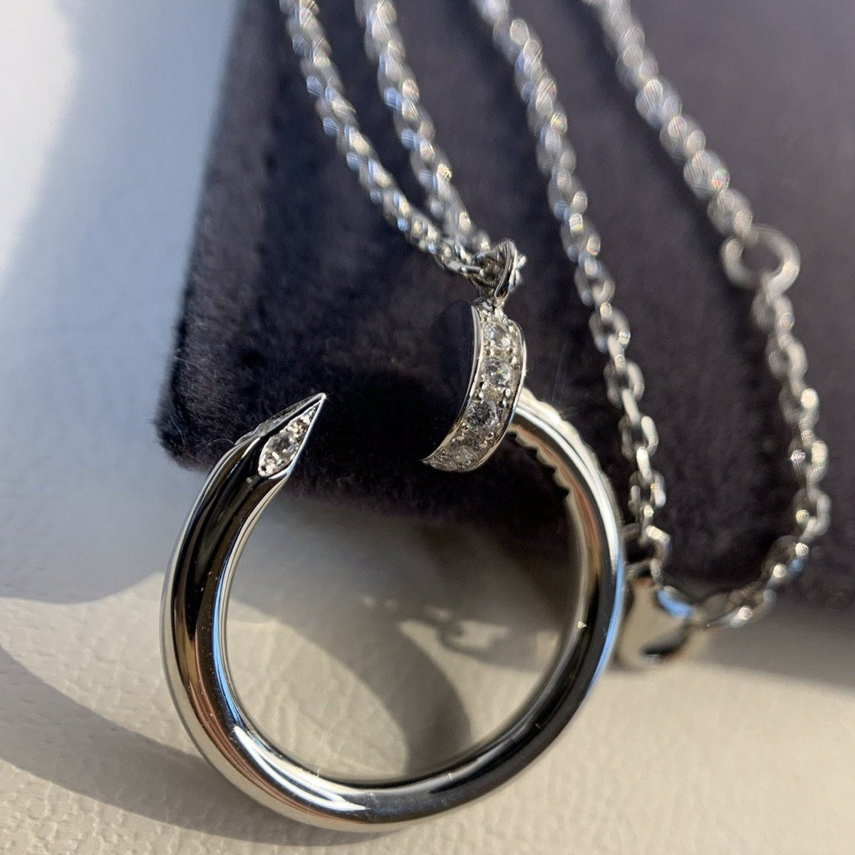 [⭐moonlume]JUSTE NECKLACE SILVER