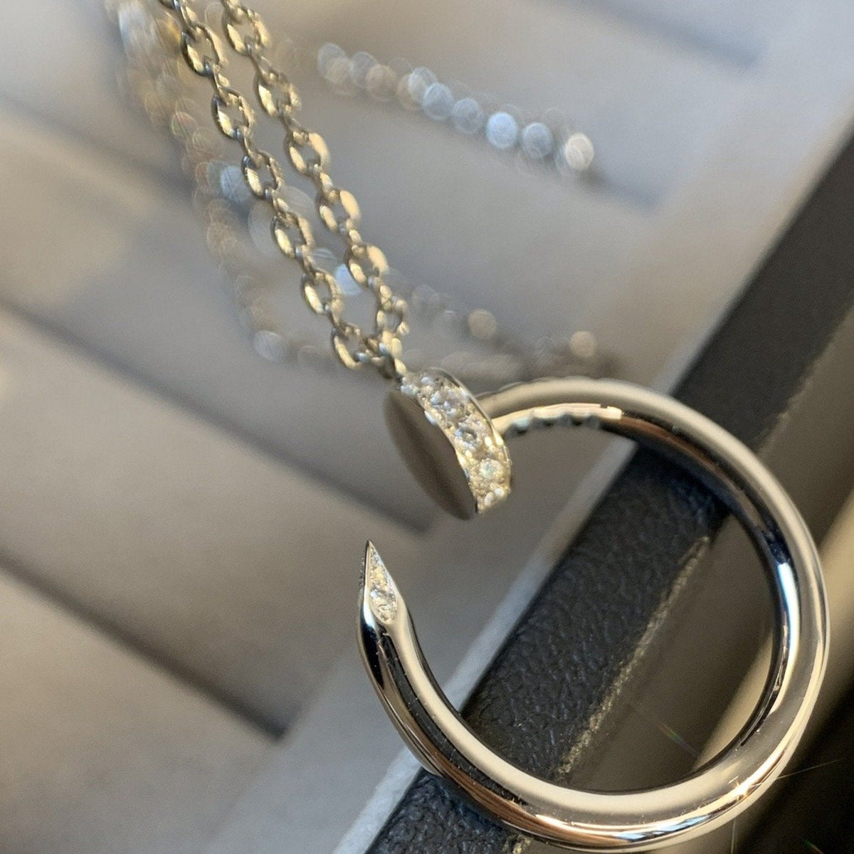 [⭐moonlume]JUSTE NECKLACE SILVER