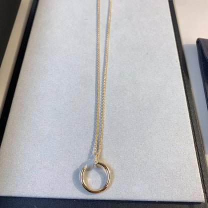 [⭐moonlume]JUSTE NECKLACE PINK GOLD