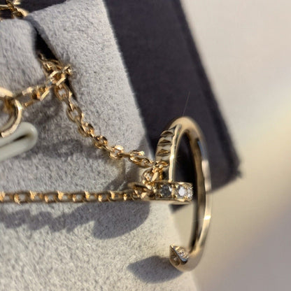 [⭐moonlume]JUSTE NECKLACE PINK GOLD
