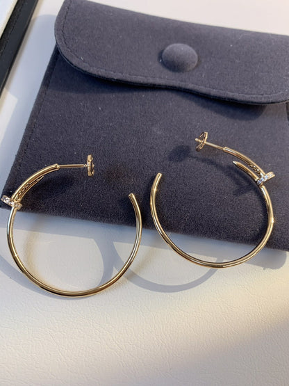 [⭐moonlume]JUSTE EARRINGS GOLD DIAMONDS 1.8MM