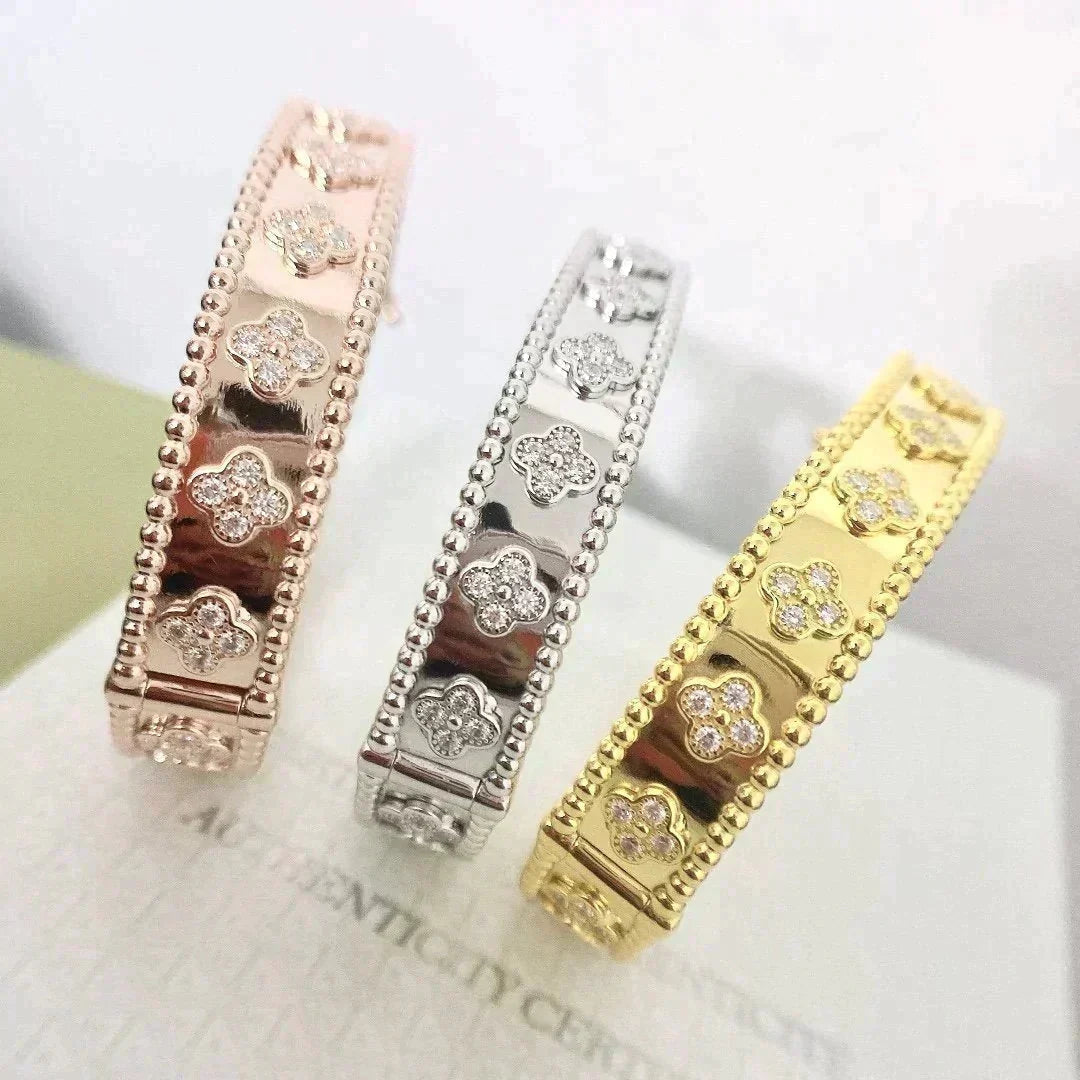 [⭐moonlume]CLOVER BRACELET 8MM DIAMONDS