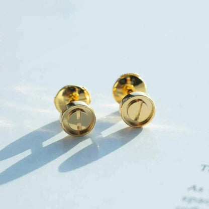 [⭐moonlume]LOVE EARRINGS GOLD 10MM