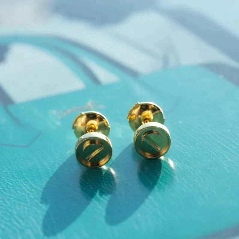 [⭐moonlume]LOVE EARRINGS GOLD 10MM