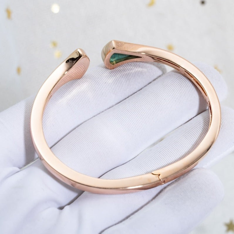 [⭐moonlume]DREAM BRACELET OPEN MALACHITE PINK GOLD