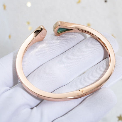 [⭐moonlume]DREAM BRACELET OPEN MALACHITE PINK GOLD