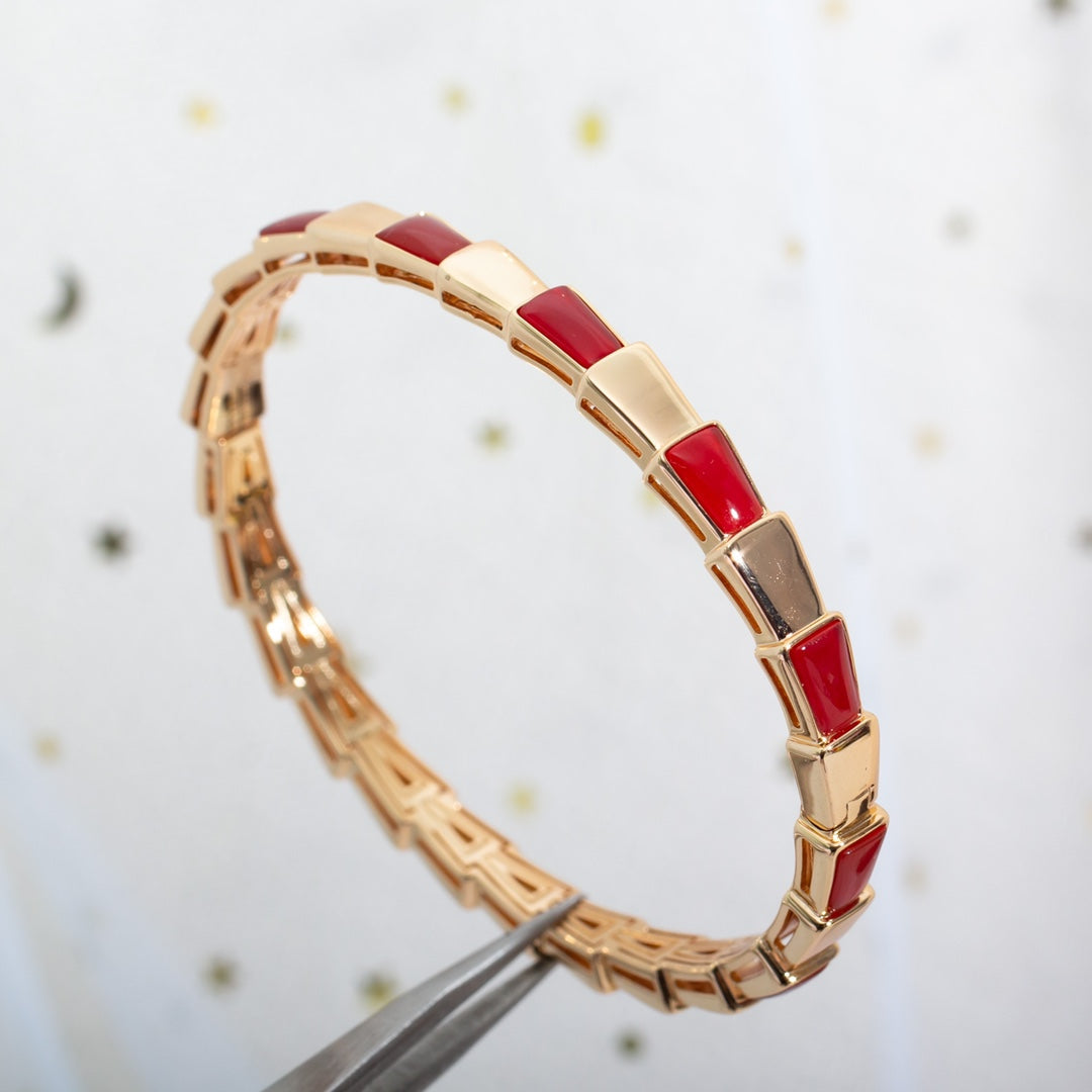 [⭐moonlume]SERPENTI BRACELET PINK GOLD RUBELLITE