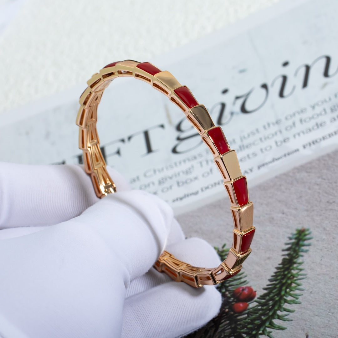 [⭐moonlume]SERPENTI BRACELET PINK GOLD RUBELLITE