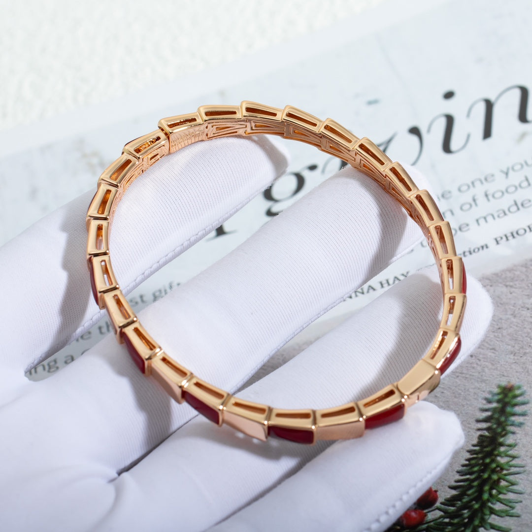 [⭐moonlume]SERPENTI BRACELET PINK GOLD RUBELLITE