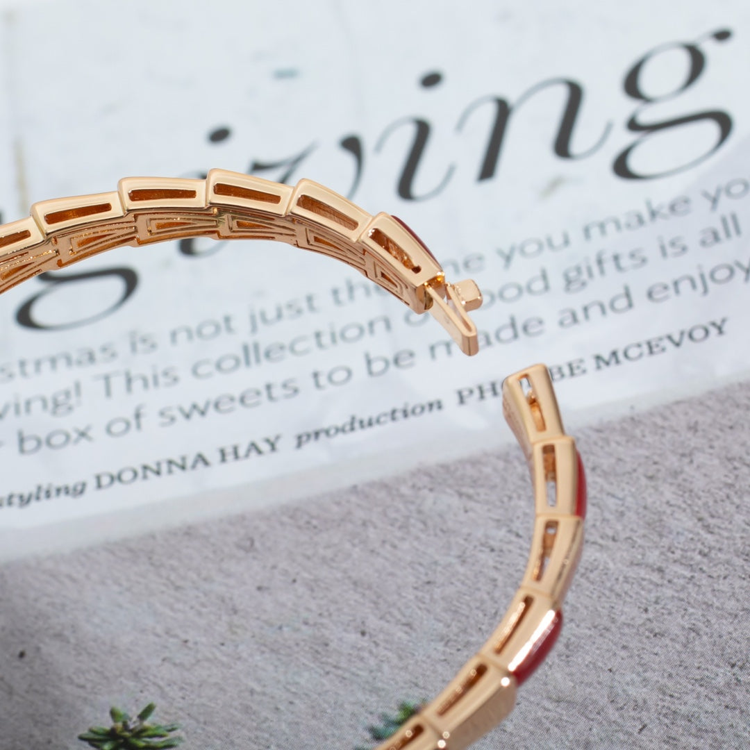 [⭐moonlume]SERPENTI BRACELET PINK GOLD RUBELLITE