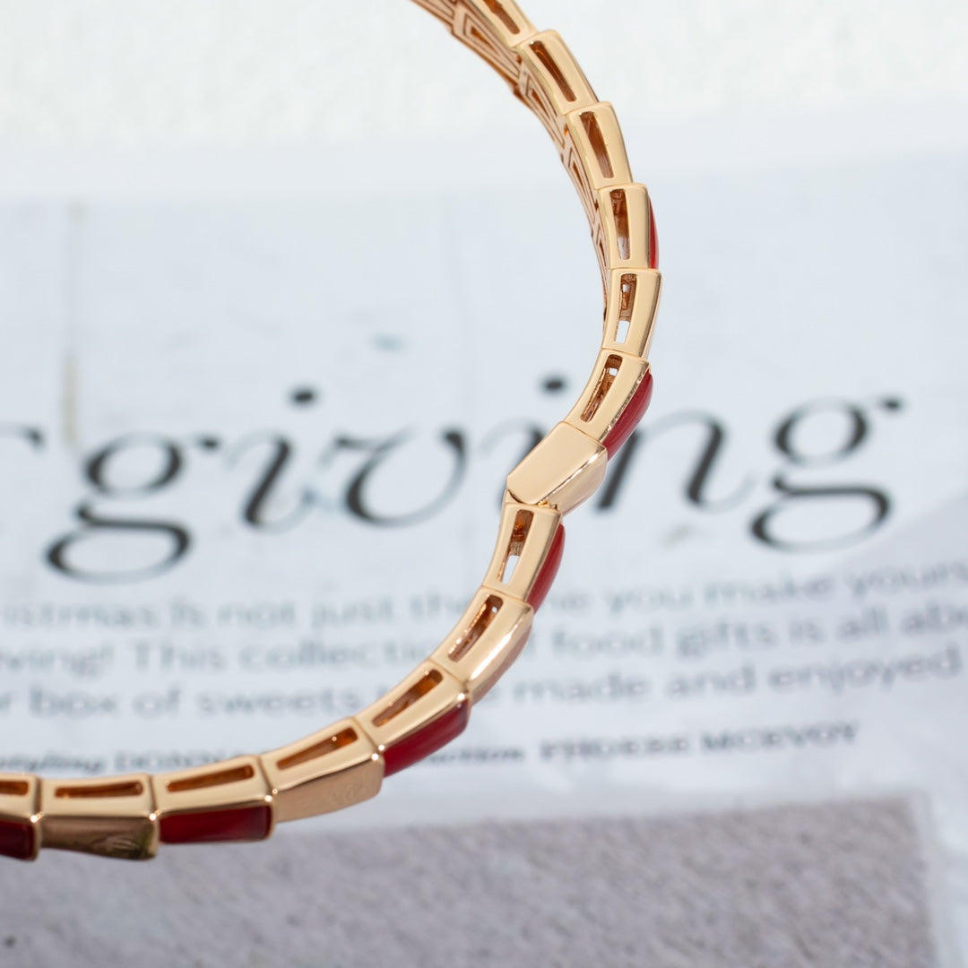 [⭐moonlume]SERPENTI BRACELET PINK GOLD RUBELLITE