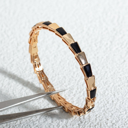 [⭐moonlume]SERPENTI BRACELET PINK GOLD ONYX