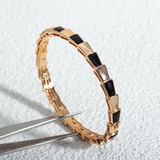 [⭐moonlume]SERPENTI BRACELET PINK GOLD ONYX