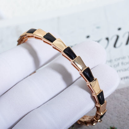 [⭐moonlume]SERPENTI BRACELET PINK GOLD ONYX