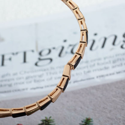 [⭐moonlume]SERPENTI BRACELET PINK GOLD ONYX