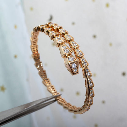 [⭐moonlume]SERPENTI BRACELET 6.8MM PINK GOLD DIAMOND