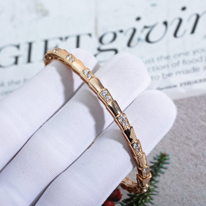 [⭐moonlume]SERPENTI SMALL BRACELET PINK GOLD DIAMOND