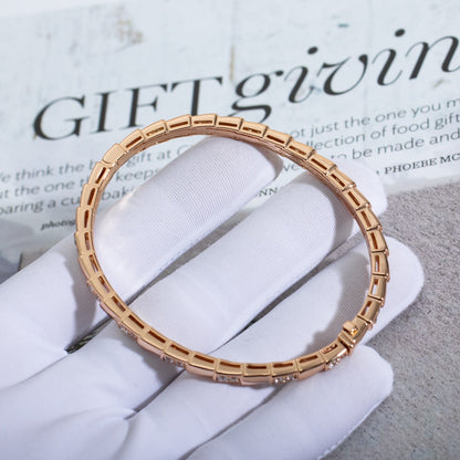 [⭐moonlume]SERPENTI SMALL BRACELET PINK GOLD DIAMOND
