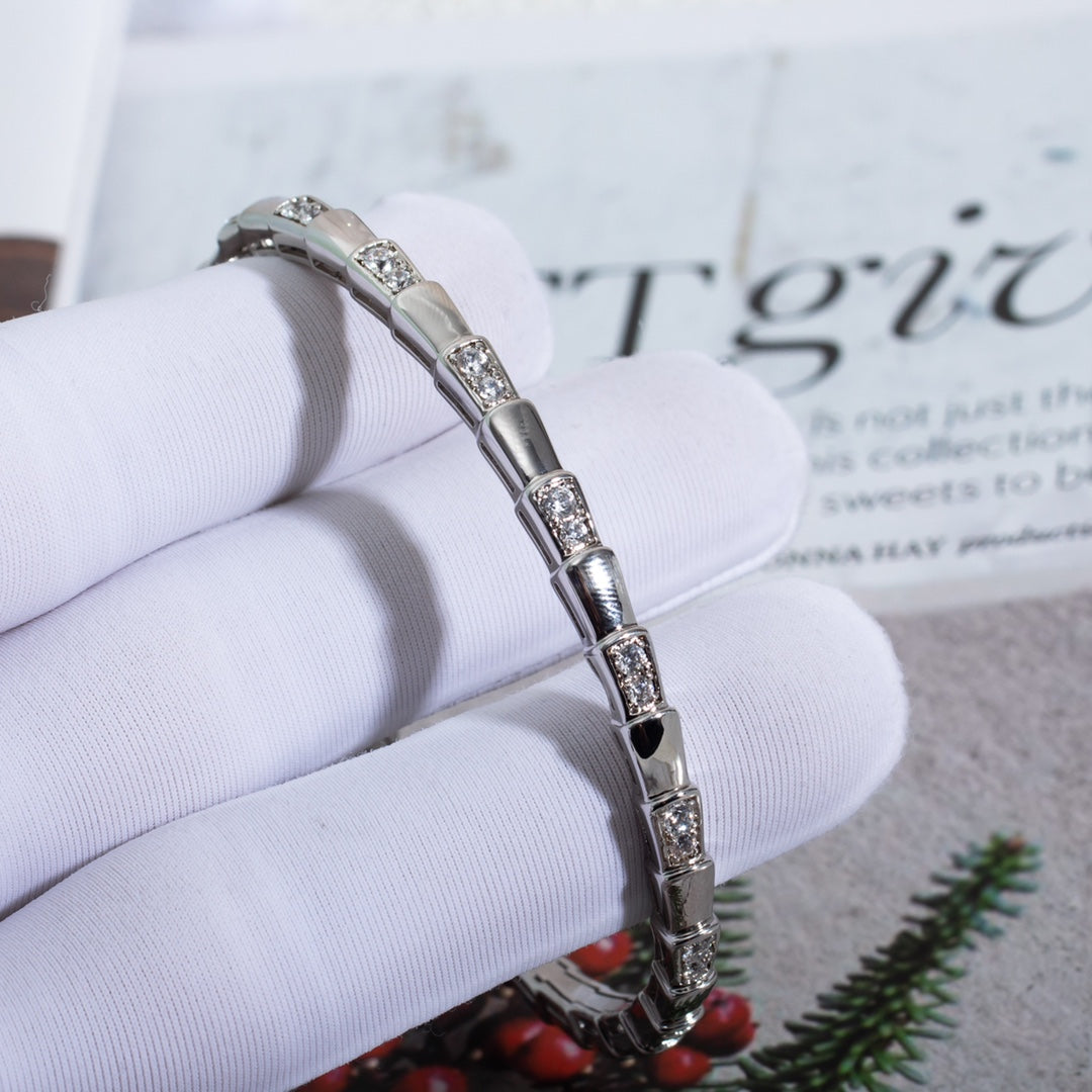 [⭐moonlume]SERPENTI BRACELET SILVER DIAMOND