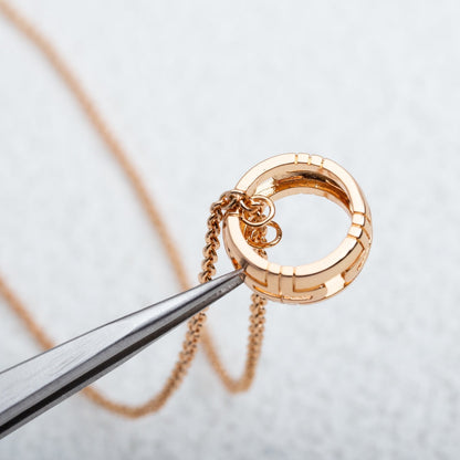 [⭐moonlume]PARENTESI NECKLACE PINK GOLD