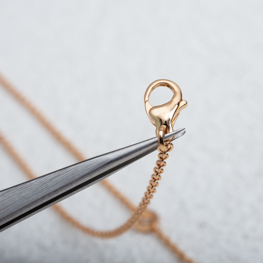 [⭐moonlume]PARENTESI NECKLACE PINK GOLD