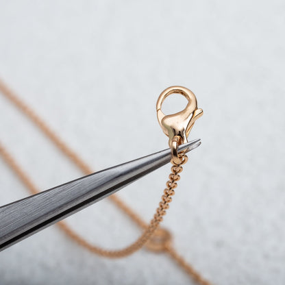 [⭐moonlume]PARENTESI NECKLACE PINK GOLD