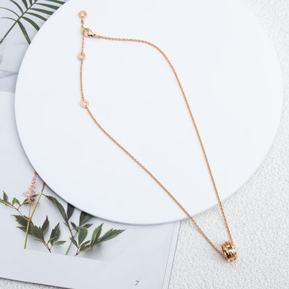 [⭐moonlume]PARENTESI NECKLACE PINK GOLD