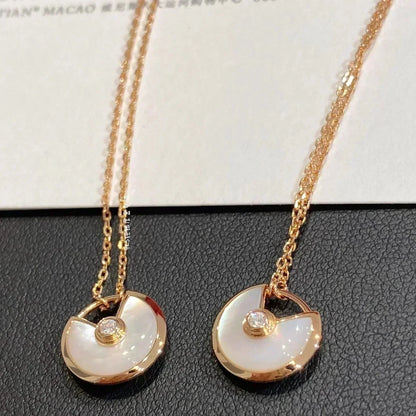 [⭐moonlume]AMULETTE ROSE GOLD MOP NECKLACE