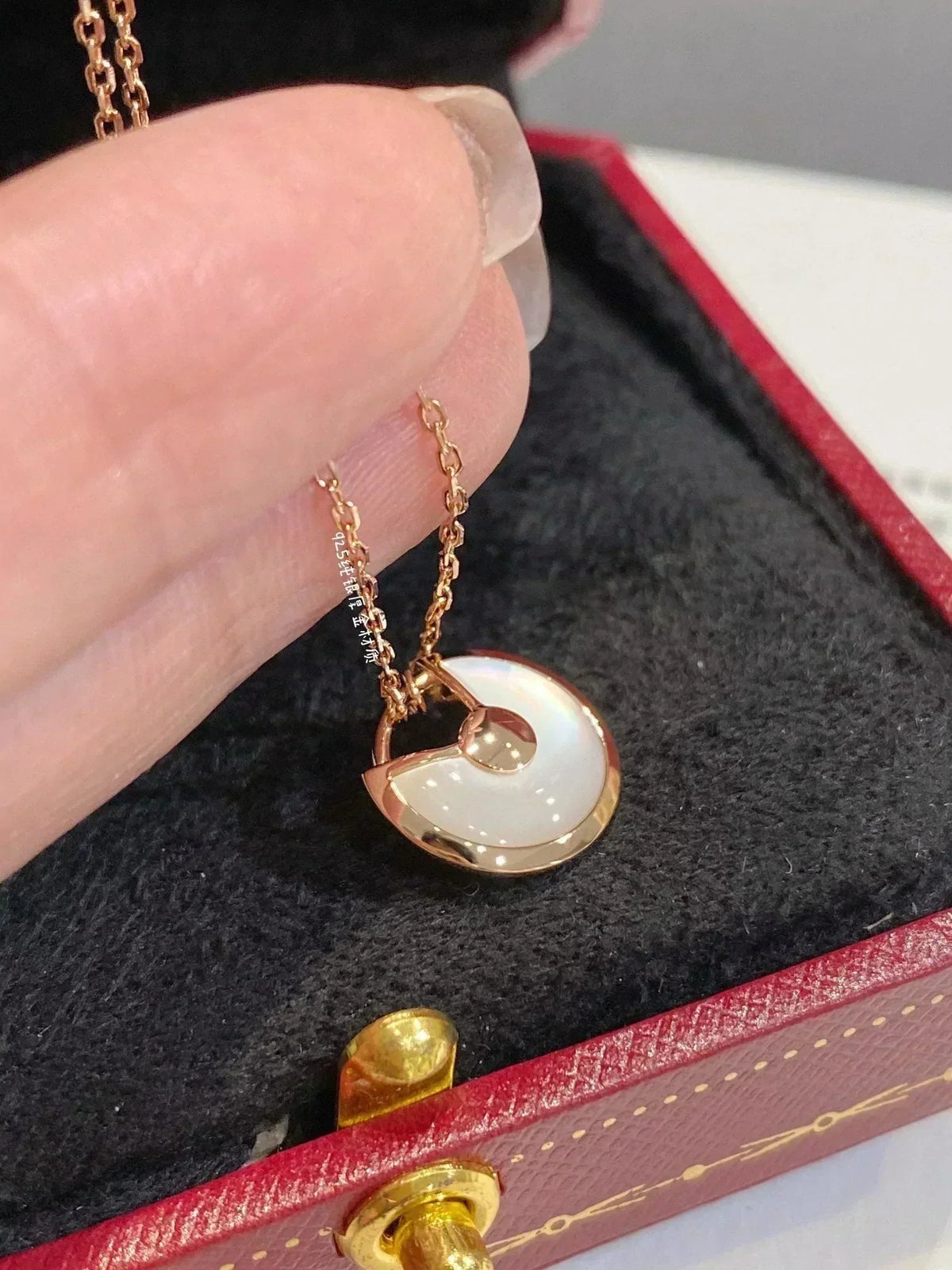 [⭐moonlume]AMULETTE ROSE GOLD MOP NECKLACE